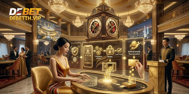 คู่มือขั้นตอนการ ถอนเงิน DeBet อย่างละเอียด